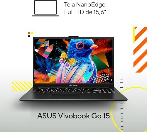 Notebook ASUS Vivobook Go 15 Ryzen 5 7520U 8GB RAM SSD 512GB 15,6" Full HD Windows 11 - Imagem 2