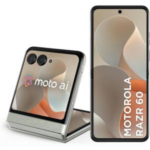 Smartphone Motorola Razr 60 5G 256GB 24GB RAM Boost Tela Dobrável 6,9" Moto AI Branco